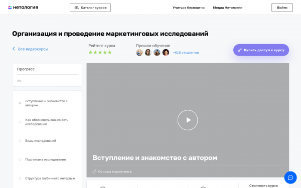 Организация и проведение маркетинговых исследований