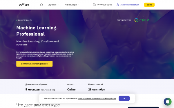 Machine Learning. Professional