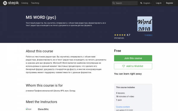 MS WORD (рус)